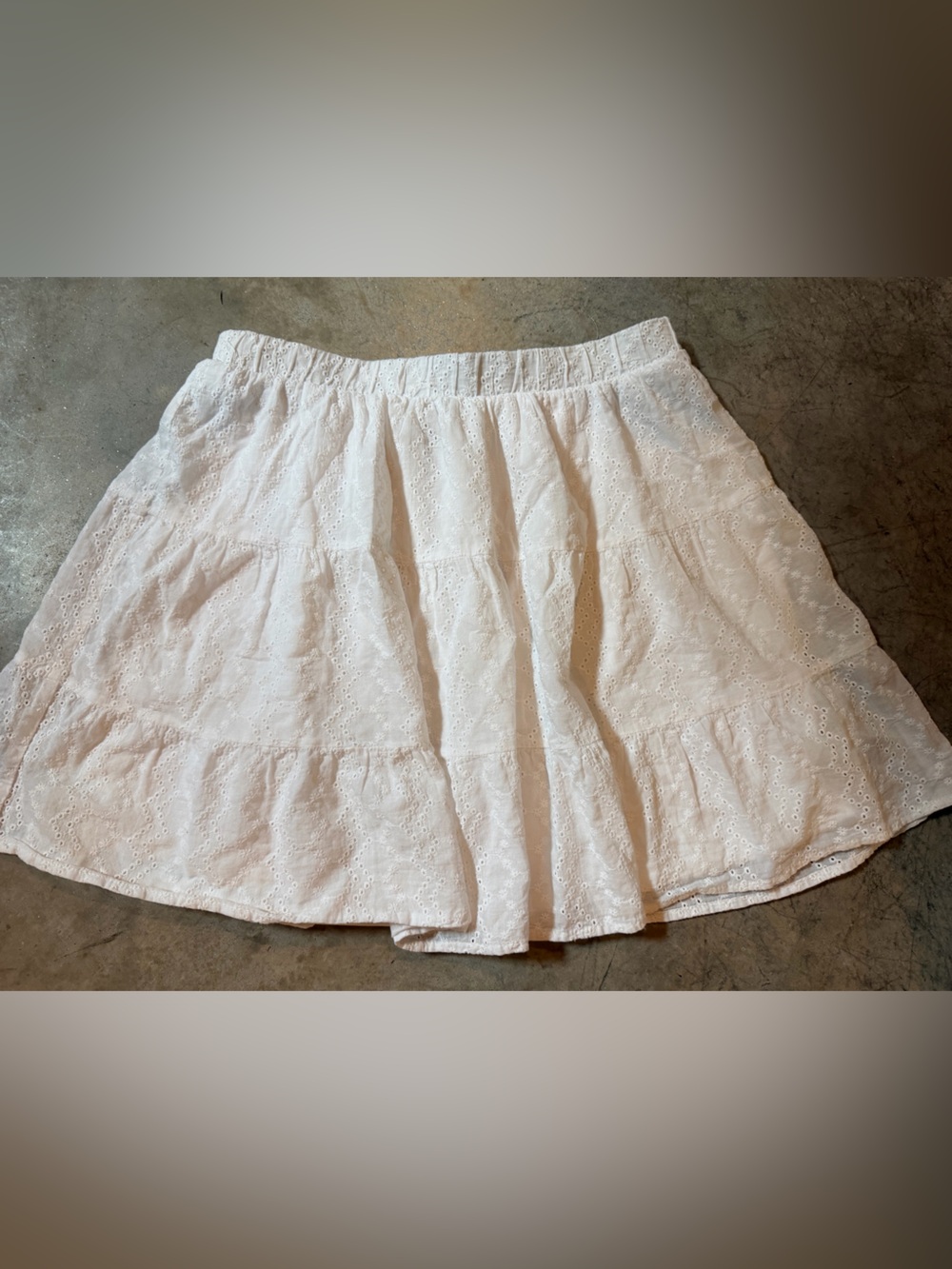 wild fable White Eyelet Skater Skirt
